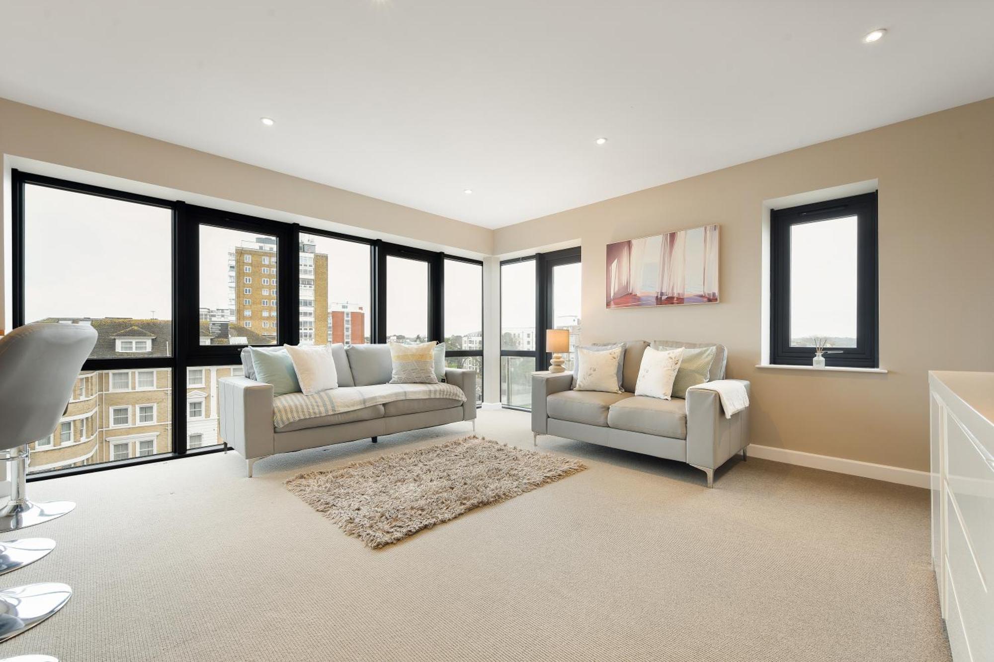 Ferienwohnung Westcliff Penthouse With Sea Views And Balcony Bournemouth Exterior foto